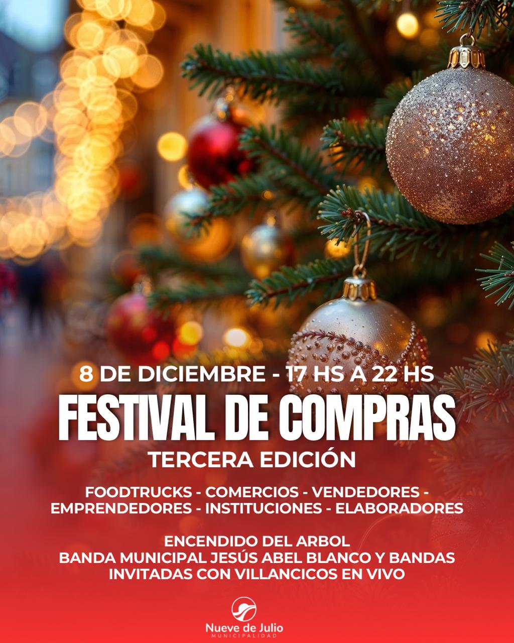 FESTIVAL DE COMPRAS: ENCENDIDO DEL ÁRBOL Y MÚSICA EN VIVO EN UNA EDICIÓN RÉCORD